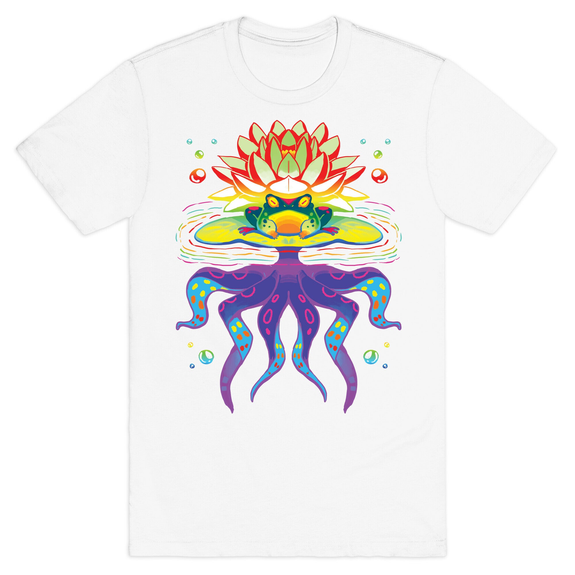 Psychedelic Lily Frog T-Shirt